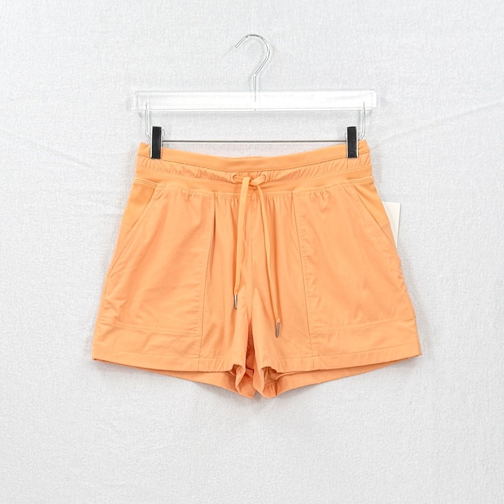 LULULEMON Dance Studio HR Short 3.5" Lined Women 6 Orange Athletic High Rise NEW - Picture 4 of 16